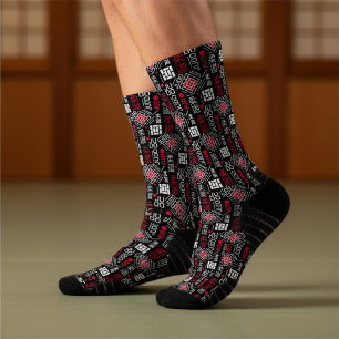 Judo - sauberes modernes geometrisches Muster Socken