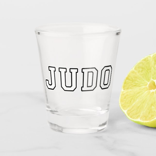 Judo Schnapsglas (Vorderseite)