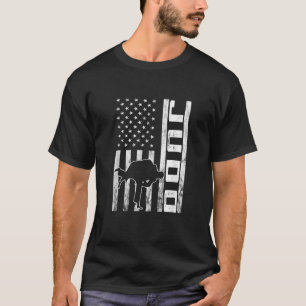 Judo USA Flag Jacket Wrestling America Martial Art T-Shirt