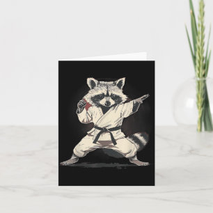 Judo Waschbär Natur Kickboxen Taekwondo Kampfsport Karte