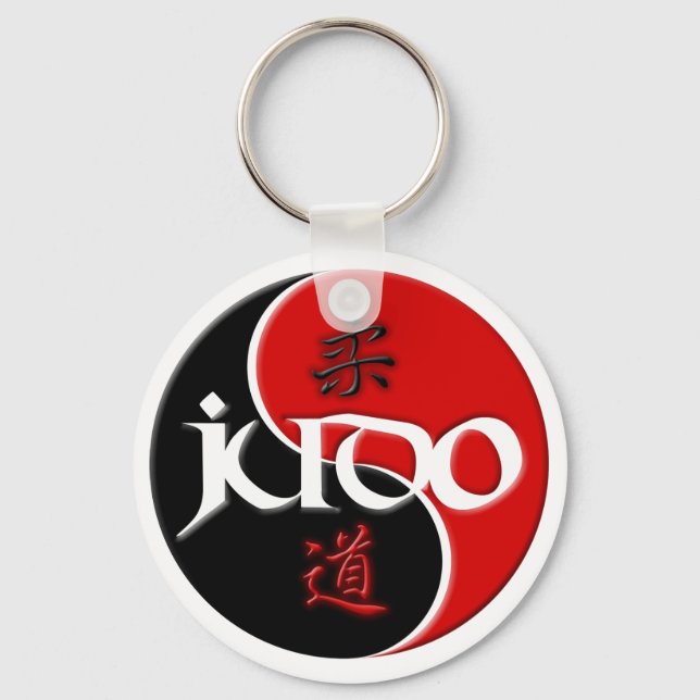Judo Yin Yang Key Chain Schlüsselanhänger (Vorderseite)