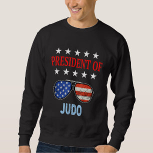 Judo-Zubehör Usa-Flagge Judo-Spruch Sweatshirt
