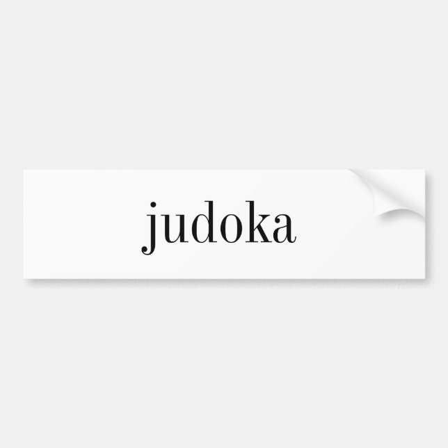 judoka Autoaufkleber (Vorne)