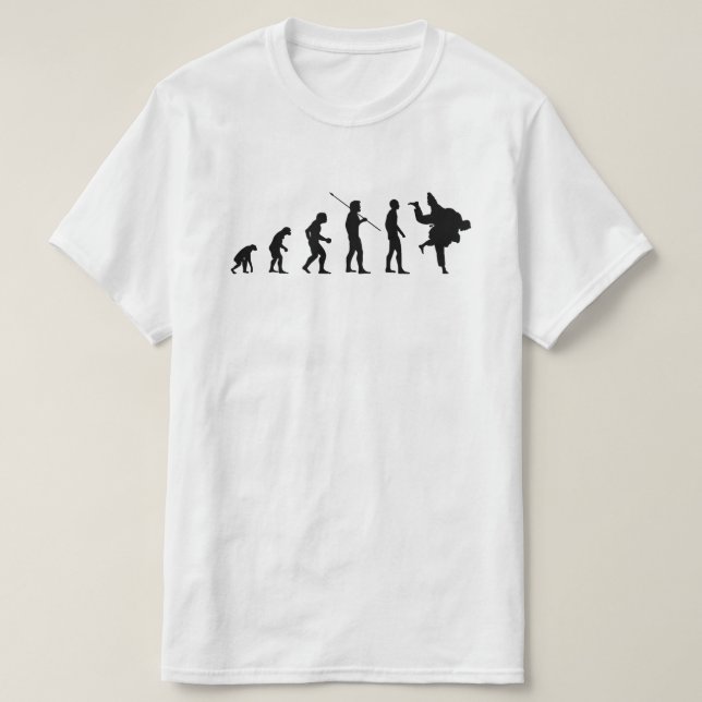 Judoka Evolution Funny Judo Meme Bv T-Shirt (Design vorne)