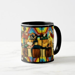 Judy Chicago Painting Rainbow Shabbat - Art Tasse