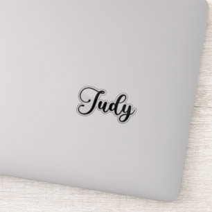 Judy Name - Handgeschriebene Kalligrafie Aufkleber