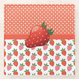 Juerful Juicy Strawberry Glasuntersetzer
