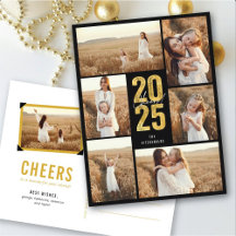 Juers to 2025 Gold Typografy Modern New Year