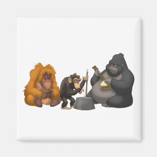 Jug Band des Apes Magnet