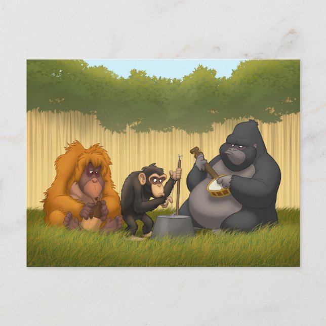 Jug Band of the Apes Postcard Postkarte (Vorderseite)