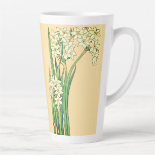 Jug mit Narzissenblumen im Jugendstil Milchtasse