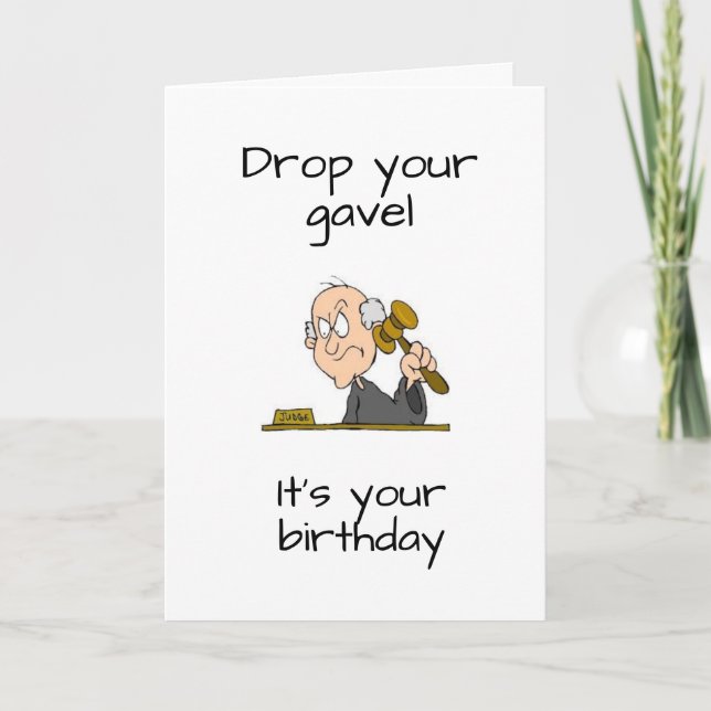 **Juge** CÉLÈBRE CARTE "SON ANNIVERSAIRE" (Devant)