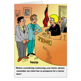 Juge/défendeur ? Humour de bande dessinée d'avocat