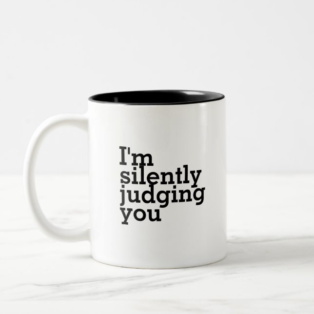 Jugement - MUG CAFÉ à deux tons (Gauche)