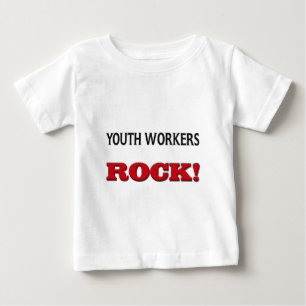 Jugend-Arbeitskraft-Felsen Baby T-shirt