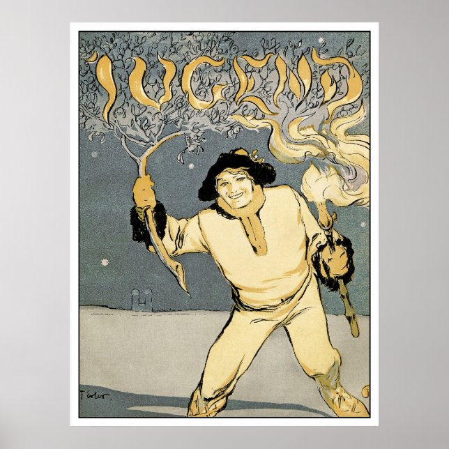 Jugend Art Magazine - Art Nouveau - Jugenstil Poster (Vorne)