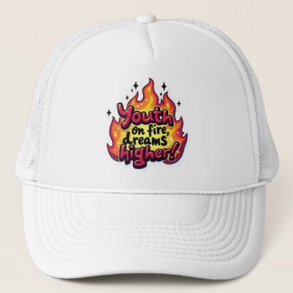 Jugend auf Feuer träumt höher motivierende Zitate Truckerkappe