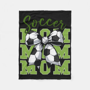 Jugend-Fußball-Mama Coquette Schleife Süße Schwest Fleecedecke