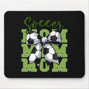 Jugend-Fußball-Mama Coquette Schleife Süße Schwest Mousepad