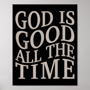 Jugend Gott ist gut Christliches Mädchen Jesus Lie Poster