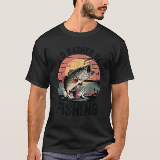 Jugend Ich würde lieber Boy Largemouth Bass Fu ang T-Shirt