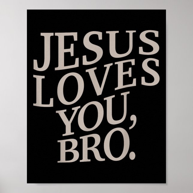 Jugend Jesus Lieben Sie Bro Funny Christlichen Jun Poster (Vorne)