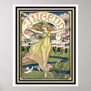 Jugend Jugendstil-Abdeckung 16 x 20 Poster