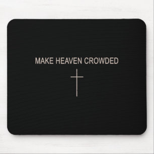 Jugend macht den Himmel überfüllt Kreuz christlich Mousepad