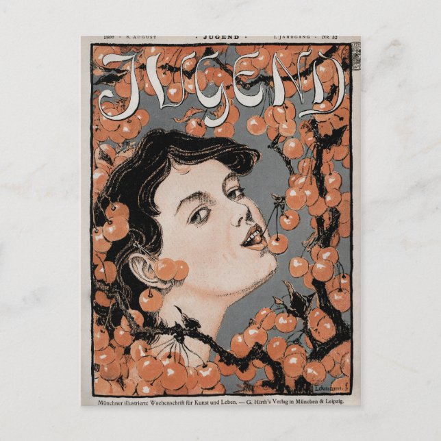 Jugend Magazine Nr.32 Cover Illustration Postkarte (Vorderseite)