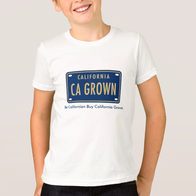 Jugend-T - Shirt für kalifornische Großlogos (Vorderseite)