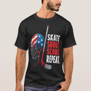 Jugend-USA-Eishockeytrikot Eis Jungen Hockey T-Shirt