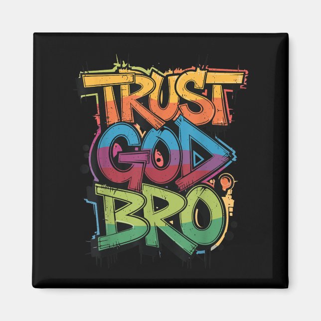 Jugend vertraut Gott Bro Lustiger Christlicher Jun Magnet (Vorne)