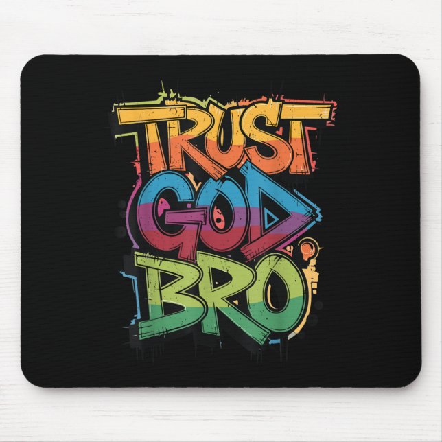 Jugend vertraut Gott Bro Lustiger Christlicher Jun Mousepad (Vorne)