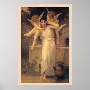 Jugend von Bouguereau, Portrait über Viktorianisch Poster