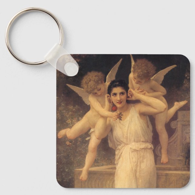 Jugend von Bouguereau, Portrait über Viktorianisch Schlüsselanhänger (Vorderseite)