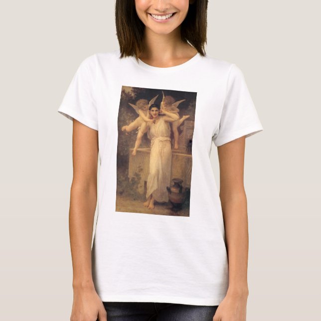 Jugend von Bouguereau, Portrait über Viktorianisch T-Shirt (Vorderseite)
