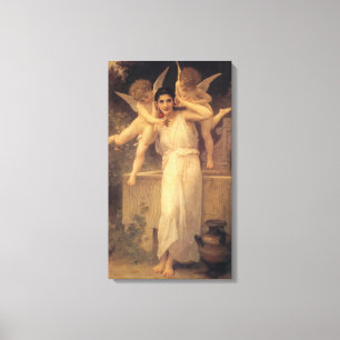 Jugend von Bouguereau, viktorianisches Engelsportr Leinwanddruck