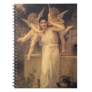 Jugend von Bouguereau, viktorianisches Engelsportr Notizblock