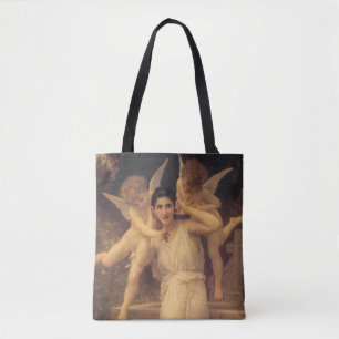 Jugend von Bouguereau, viktorianisches Engelsportr Tasche