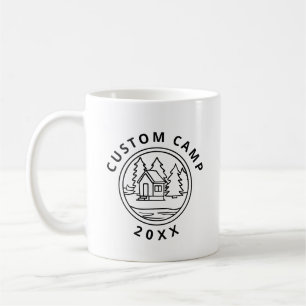 Jugendcamphütte auf Insel-Design Kaffeetasse