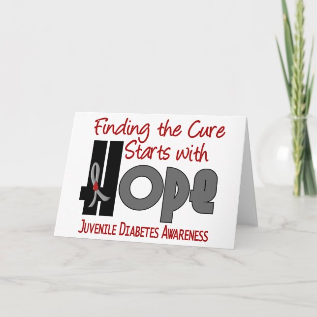 Jugenddiabetes HOFFNUNG 4 Karte (Vorderseite)