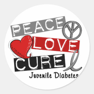 JUGENDDIABETES RUNDER AUFKLEBER