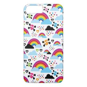 Jugendemo Regenbogen-Schädelhintergrund Case-Mate iPhone Hülle