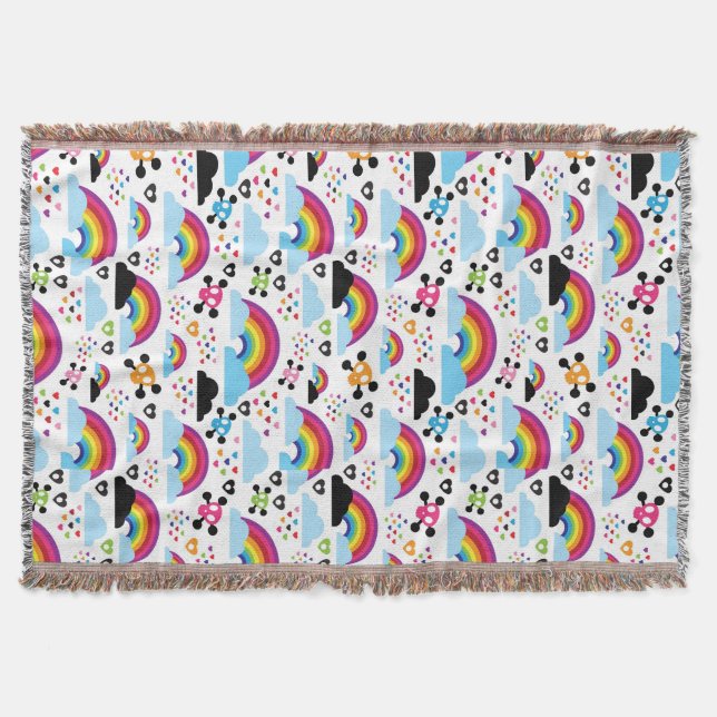 Jugendemo Regenbogen-Schädelhintergrund Decke (Vorderseite)