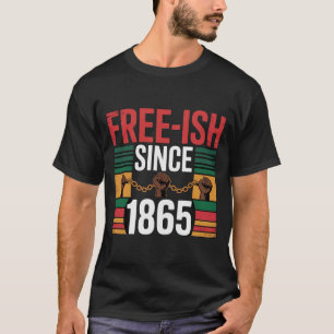 Jugendfreiheitstag Afrozentrische Kunst - Schwarze T-Shirt