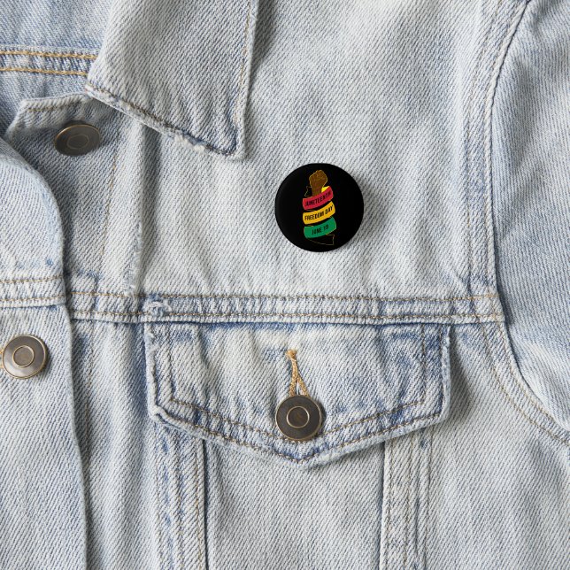 Jugendfreiheitstag Schwarze Geschichte Button (Beispiel)