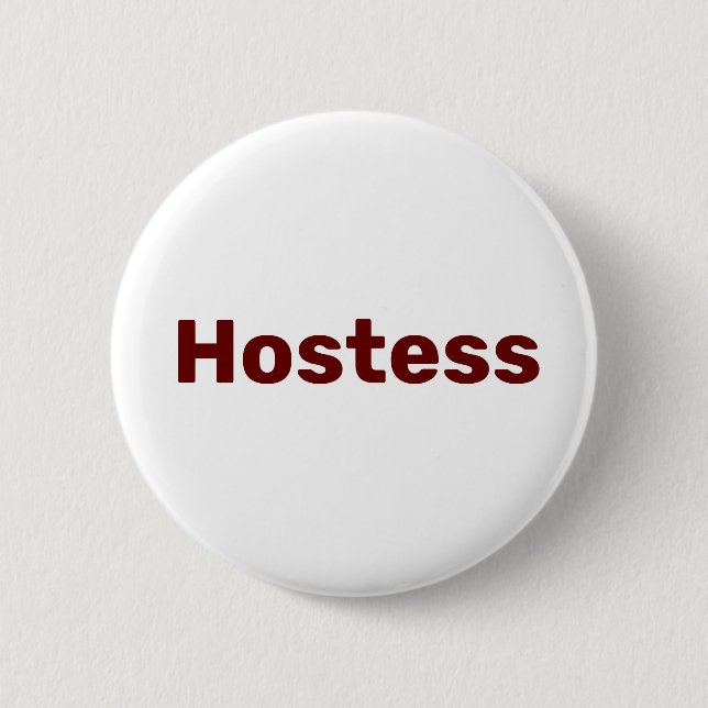 Jugendherberge Minimalistisches Brautparty Party H Button (Vorderseite)