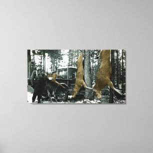 JUGENDJÄHRIGE VINTAGE FOTOGRAPH-FARBE LEINWANDDRUCK