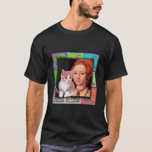 Jugendlich-gealterter Elizabeth I und ihr Kätzchen T-Shirt