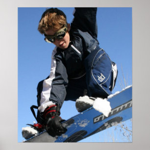 Jugendlich-Snowboarding-Plakat Poster